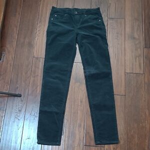 Kut from the Kloth Dark Emerald Green Corduroy DIANA Skinny Pants Size 2